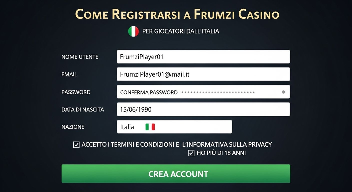 Come registrarsi verification